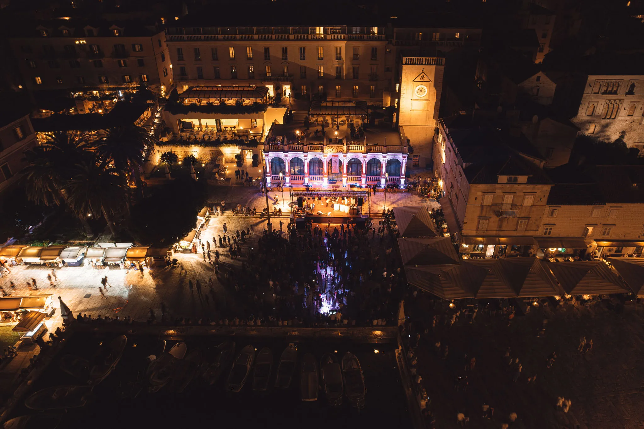 Ministry of Swing × DJ Matthew Bee — Hvar Island — event aerial