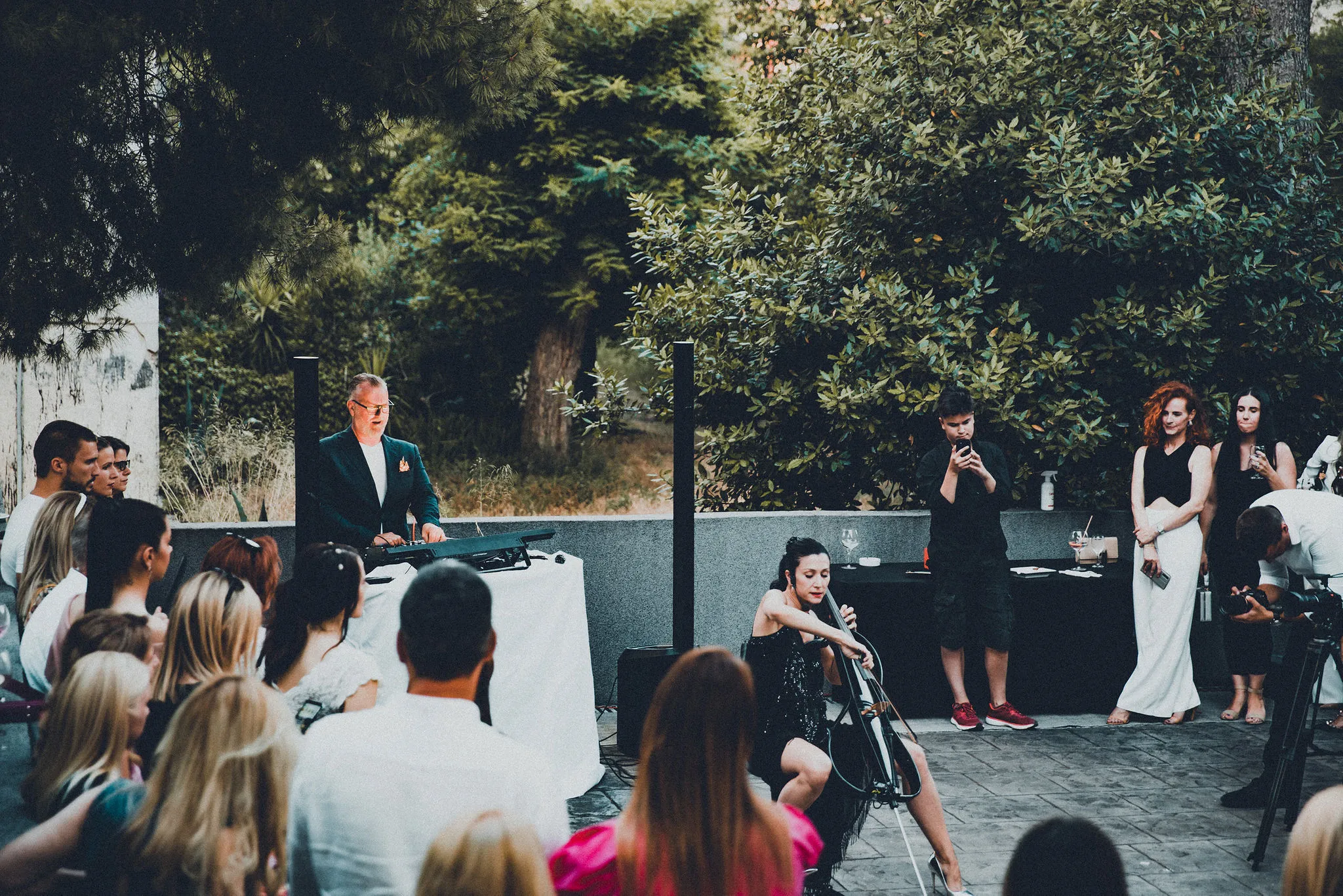Skin Clinic Opening Party — Ana Rucner × DJ Matthew Bee — brand floor